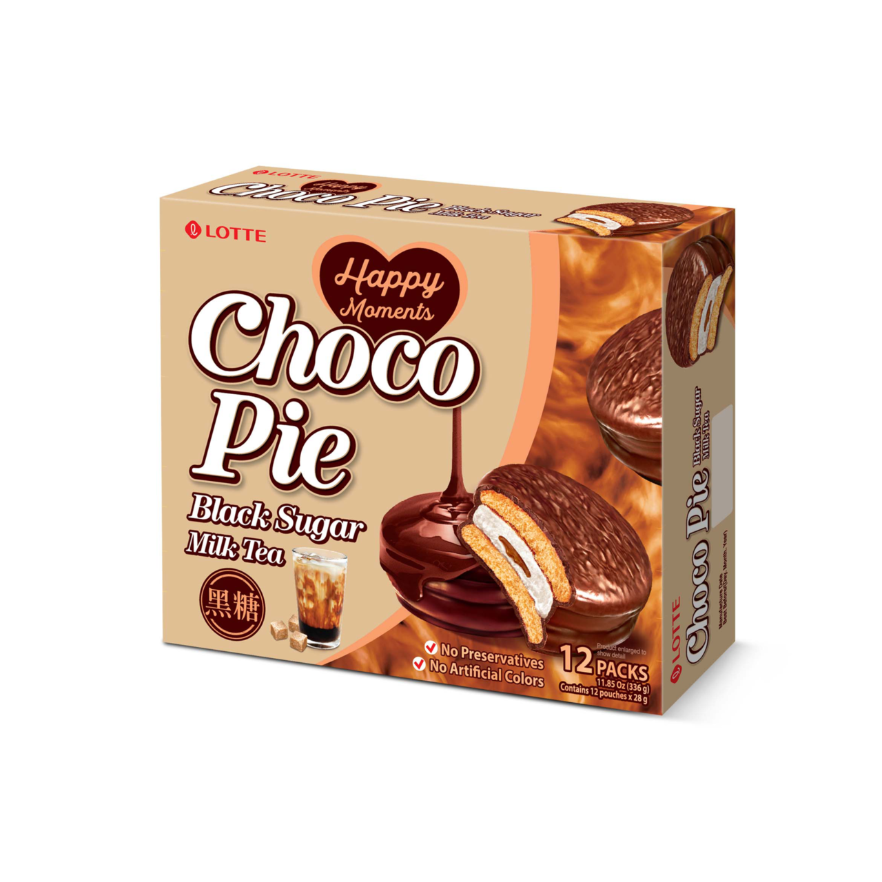 Choco Pie Milk Tea (Lotte), 12x28g – Mamahuhu Chinese food store